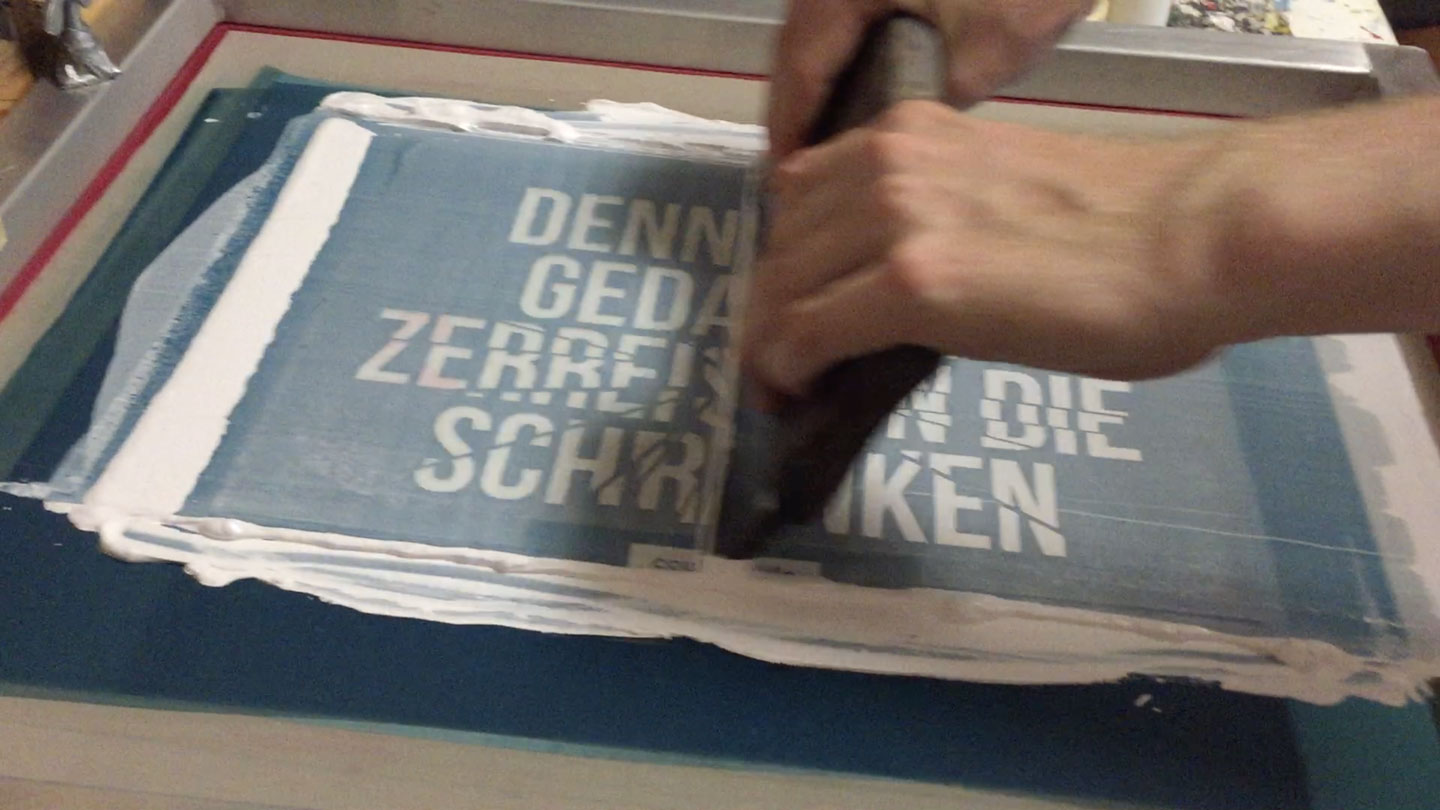 couleurlife Beim Siebdrucken