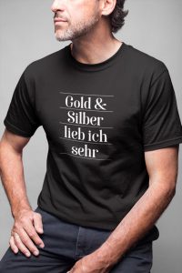 Gold und Silber T-Shirt Couleurlife Studentenverbindung
