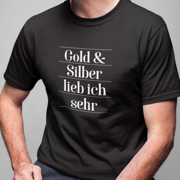 Gold und Silber T-Shirt Couleurlife Studentenverbindung