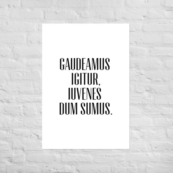 Poster Gaudeamus Igitur